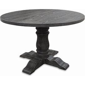 Selena 48 in. Weathered Grey Round Dining Table