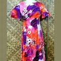 Tori Richard Dresses | 60'S Tori Richard Womens Hawaiian Dress. Small | Color: Pink/Purple | Size: S