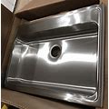Elkay Kitchen Sink Stainless Steel Single Bowl Top Mount LRAD3122500 H6