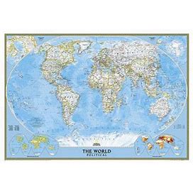 National Geographic World Wall Map Classic Laminated (43.5 X 30.5 In) By National Geographic Maps By Thriftbooks