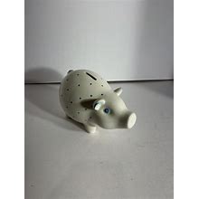 Authentic Tiffany & Co Piggy Bank Blue Polka Dot Figurine Este Ceramiche Italy