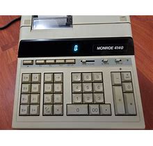 Vintage Monroe 4140 Desktop Printing Calculator