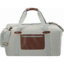 Field & Co. Classic 20" Duffel Bag In Light Gray 16 Oz. Cotton Canvas | Rushordertees | Sample