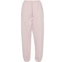 Adidas By Stella Mccartney - Logo-Rubberised Tapered Track Pants - Women - Recycled Polyester/Organic Cotton - XL - Pink