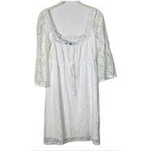Laundry By Shelli Segal White Lace Babydoll Dress