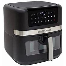 West Bend 7 Qt Air Fryer With 13 One-Touch Presets, In Black | Black | One Size | Fryers Air Fryers | Electric