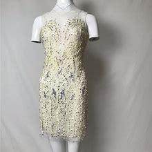 Valdemar Iodice Dresses | Vintage Valdemar Iodice Beaded White Mini Dress | Color: Silver/White | Size: 4