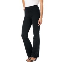 Plus Size Women's Bootcut Ponte Stretch Knit Pant By Woman Within In Black (Size 34 T)