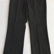 Eddie Bauer Woman Mercer Dress Pants In Grey Stripe Petite Size 2 - Women | Color: Grey | Size: Petite XS