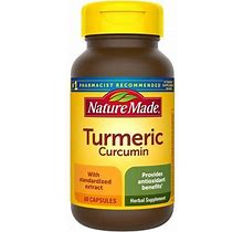 Nature Made Turmeric 500 Mg Capsules, 60 Count For Antioxidant Support (Pack Of 2)