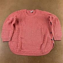 Venus Womens Pullover Sweater Pink Long Sleeve Crew Neck Cable Knit