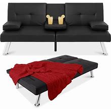 Convertible Futon Sofa Bed Sleeper Sofa Adjustable Couch Living Room Black