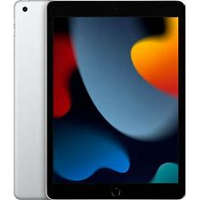 Apple iPad 9th Generation 64GB, Wi-Fi + 10.2 Inch - Silver - 2021 - New!