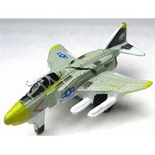 VINTAGE 1987 GALOOB MICRO MACHINES MILITARY NAVY FIGHTER JET AIRPLANE GRAY
