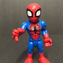 Playskool Hereoes Marvel Super Heroes Adventures Spiderman Figure Hasbro 2018 5" - Toys & Collectibles | Color: Red