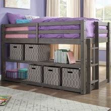 Better Homes And Gardens Greer Twin Loft Storage Bed, Gray