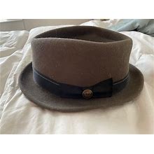 Goorin Bros Hat Size X-Large Brown Felted Wool Fedora Medium Brim