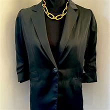 Lc Lauren Conrad Jackets & Coats | Lauren Conrad 3/4 Sleeve Boyfriend Blazer | Color: Black | Size: 4
