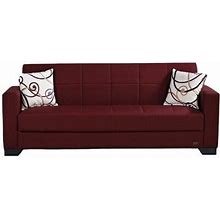 Wayfair Advika Twin 82" Wide Convertible Sofa W/ Storage Wood/Metal/Polyester In Red/Brown | 31 H X 82 W X 29 D In 64Baf1d5c73848d95582304a9dc26a12