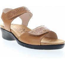 Propet Women's Wanda Sandals, Size 8-1/2 Medium, Tan