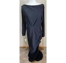 Chiara Boni La Petite Robe Black Long Sleeve Polyamide Blend Dress