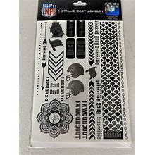 Littlearth NFL Tampa Bay Buccaneers Metallic Body Temporary Foil Tattoos