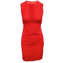 Karen Millen Dresses | Like New Karen Millen Lace Dress - Red | Color: Red | Size: 6