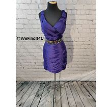 S88 Alyce 4330 Sz 12 Purple Cocktail $250 Homecoming Prom Formal Dress