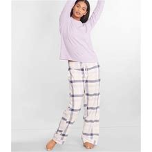 Papinelle Organic Cotton Knit Pajama Set - Womens - Wisteria - XS - Papinelle234881398