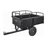 VEVOR Heavy Duty ATV Trailer Steel Dump Cart Tow Behind, 750 Lbs 15 Cubic Feet, Garden Utility Trailer Yard Trailers With Removable Sides For Riding