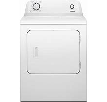 Amana 6.5 Cu. Ft. Electric Dryer With Wrinkle Prevent Option NED4655EW - White