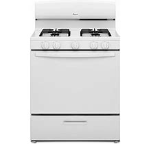Amana AGR4230BAW 30 Inch Freestanding Gas Range With 5.1 Cu. Ft. Capacity - White - Cooking Appliances - Ranges - Refurbished