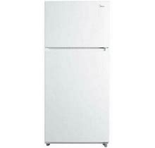 Midea Mrt18s3aww 18 Cu. Ft. White Top Freezer Freestanding Refrigerator