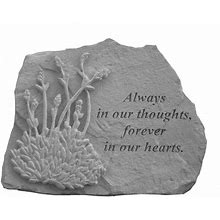 Always In Our Thoughts W Lavender Memorial Stone