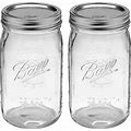 Ball Wide Mouth 32-Ounces Quart Mason Jars With Lids And Bands, Set Of 2
