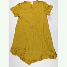 Lularoe Dresses | Lularoe Carly Dress Mustard Yellow Dress | Color: Yellow | Size: S