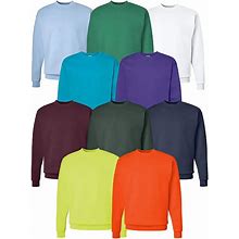 72 Wholesale Gildan Mens Assorted Colors Fleece Sweat Shirts Assorted Sizes And Colors