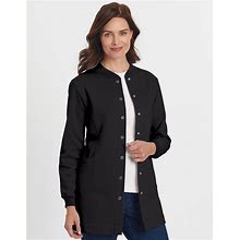 Blair Women's Long Snap-Front Jacket - Black - P2XL - Petite