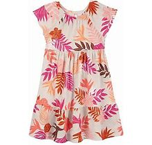 Carter's Little & Big Girls Short Sleeve Flutter Sleeve A-Line Dress | Brown | Regular 8 | Dresses A-Line Dresses