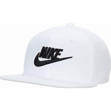 Men's Nike White Futura Pro Performance Snapback Hat - White