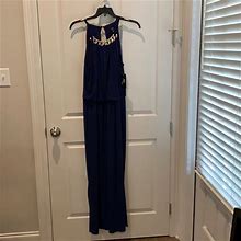 J.B.S. Dresses | Deep Blue Maxi Knit Dress | Color: Blue | Size: 2X