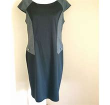 Evan Picone Dresses | Evan Picone Dress Size 14. Euc | Color: Black/Gray | Size: 14