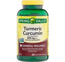 Spring Valley Turmeric Curcumin 500Mg - 250 Vegetarian Capsules