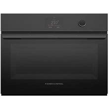 Fisher And Paykel OS24NMTD1 Series 9 24 Inch Wide 1.9 Cu. Ft. Electric Combi Oven Black Cooking Appliances Wall Ovens Single Wall Ovens