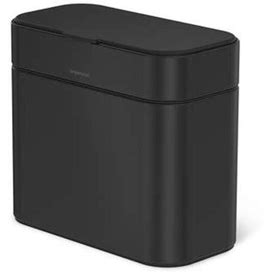 Simplehuman 4 Liter/1.06 Gallon Compost Caddy, Detachable & Countertop Bin Trash Can Stainless Steel In Black | 8.7 H X 9.6 W X 5.6 D In | Wayfair