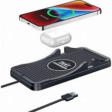 Wireless Charging Pad For Car 15W 10W 7.5W Qi Fast Wireless Car Charger Pad Car Phone Holder Wireless Charger Mount For iPhone 14 13 12 Pro Max 11 8