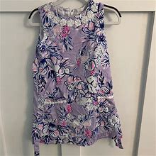 Lilly Pulitzer Dresses | Lilly Pulitzer Girls Shift Dress Elephant | Color: Purple | Size: 7G