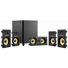 Tdx 5.1 Surround Sound Home Theater System, 6.5" In-Wall Speakers, 12"