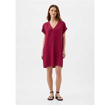 Gap Factory Women's V-Neck Dress Very Berry Size L