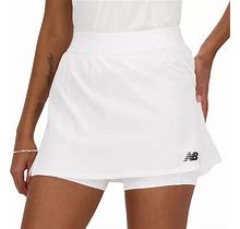 New Balance Women's Tournament Tennis Skort, Small, White